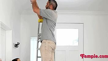 Why does this tiny devil tempt the soft older guy with rough monster sex?