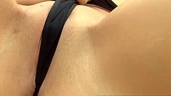 anal whore chelsie rae stuffs a big black cock between her ass cheeks for hardcore interracial action