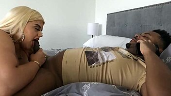 i love when big booty blonde chanel barbie deepthroats and fucks finny bareback in hot interracial homemade action