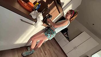 Practicing Sex Scene With Emo Petite Student And Big Tits Babysitter