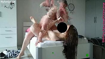 check out this hot homemade fuck with a barefoot teen getting off hard