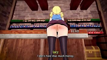 Whoa, Lucy gets impregnated in this wild scene with huge boobs and ass! 🤰🍑🔥