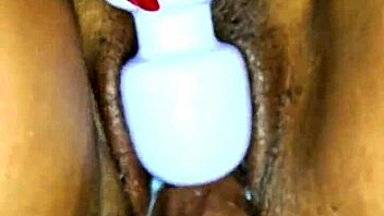 hey, this sexy latina milf gets a close up with cum dripping all over her tight wet pussy and body