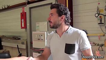 tall milf melany paris gets fucked in the warehouse by michael cheritto