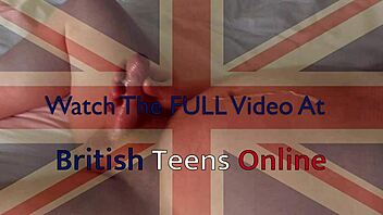 Hey old guy, this 18 year old British hottie is wanking you off until you cum on her natural tits