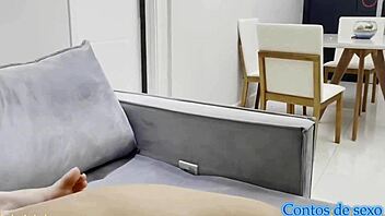 Fat Amateur Brazilian Babe Flashes Big Ass and Saggy Tits