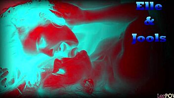 STICK THAT DILDO DEEP in the dark hair lesbian's shaved pussy during steamy shower play!