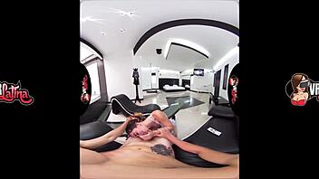 VR Tattooed Babe Gets Sweaty Workout on VRLatina com