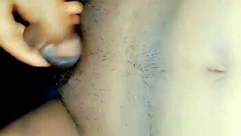 the shemale focused on small clitty play during the jerk off instructions session