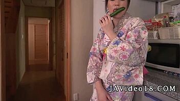I get so wild watching Ryouka Shinoda in this top solo toy play as Asian milf in uncensored JAV