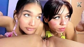 hey, pov lesbians dive into wild vagina eating party 😏