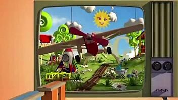 New model with bubble butt takes big cock in anal riding and fucking action