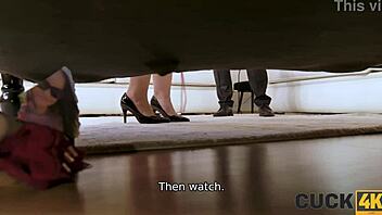 Uh I got caught as cuck4k panty sniffer busted with Czech wife fucking lucky guy