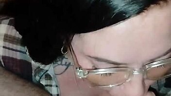 The adventurous woman engages in intimate activities with a large partner during an absence, concluding with an internal release