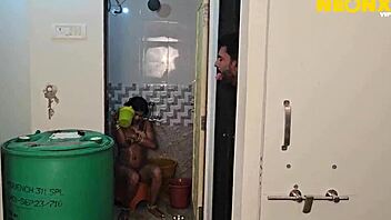 Very sexy babes in a vintage lesbian scene make each other happy with a toy