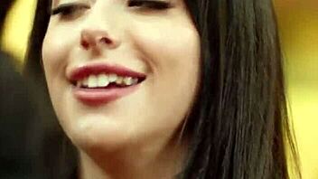 Oh wow, personal assistant Gal Ritchie seduces her boss little 18+ Puck with rimjob and tribbing to snag that laptop!