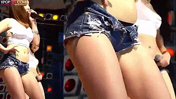 Naughty Korean Brunette Dances Sexy In Banned Kpop Video