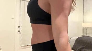 hey fans, check out this muscle flexing show just for you who love athletic vibes