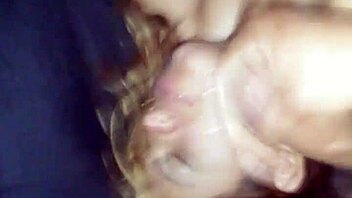 I love getting a facial with hot cum all over my face