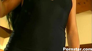 Brunette pornstar Judy Star deepthroats and takes ass to mouth anal from horny guy with big tits titty fuck.