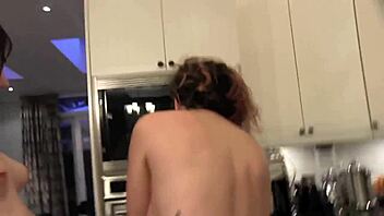 lesbians nikki hearts and her friend are two sluts with tattooed skin and red hair who fuck gently