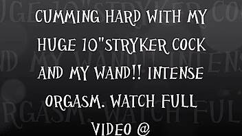i feel so aroused with stryker bullet wand teasing my wet pussy to orgasm