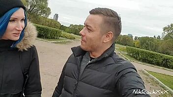 Narrative of picking up a young woman on the street for a quick hotel encounter.