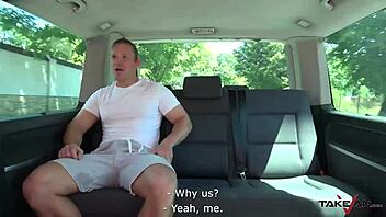 Chubby Tattooed Pickup Whore Gets Intense Blowjob And Missionary Fucking With Cumshots In Taxi Backseat