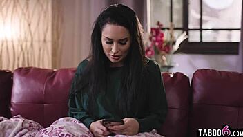 Does it hurt? Big ass milf Gabi Paltrova squirts on ex boyfriend's friend