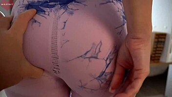 ripped my leggings and now i'm riding this big cock so hard in doggystyle