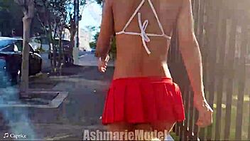 Hairy Babe Fluffy Buttplug Fun In Public With Miniskirt Flashing And Armpit Fetish