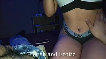 It's so exciting to play with your sexy belly button piercing
