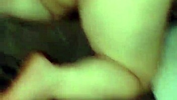 The adventurous woman engages in intimate activities with a large partner during an absence, concluding with an internal release