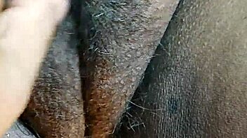 Desi Bhabi Gently Cleans Her Hairy Pussy Area