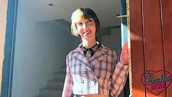 sexy tattooed french brunette craves only anal sex adventures