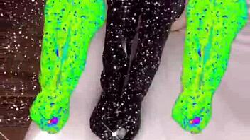 Hey, check out this wild fetish video where she's dominating in boots and latex, owning that financial domination scene!