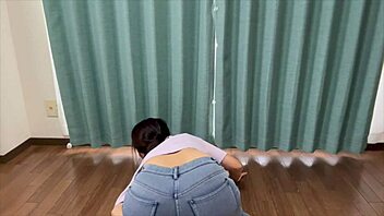 I feel so excited watching this Japanese college girl explore her desires intimately.