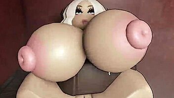 bbc fucks me hard makes my big tits bounce in roblox 😈