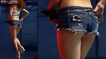 Naughty Korean Brunette Dances Sexy In Banned Kpop Video