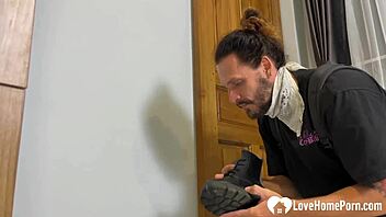 Teen Silvie Deluxe Shows Off Hairy Pussy in Sexy Stockings and Gets It Filled with Cream