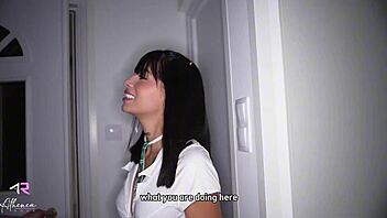 sexy student seduces english teacher to breed her deep - athenea rose & jason carrera 🔥