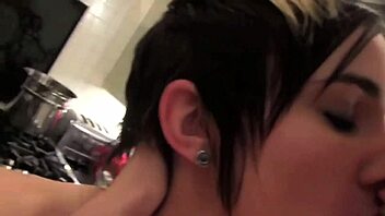 lesbians nikki hearts and her friend are two sluts with tattooed skin and red hair who fuck gently