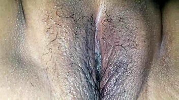 She carefully shaves her plump bbw pussy, revealing smooth skin and big tits.