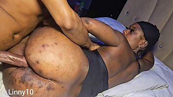 dirty street slut craves intense doggystyle pounding from black lover in wet pussy action