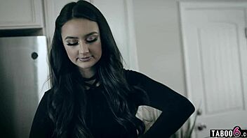 hey, can this cutthroat young woman really outsmart her coworker with intense kitchen doggystyle after work?