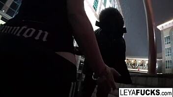 hooker escapes snowy streets by anally riding pimp's cock 😏