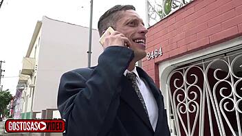 Contadora Bianca Naldy trades payment for intense anal sex with Vagninho in amateur Brazilian hardcore