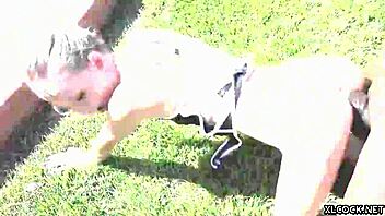 Adorably innocent tiny 18+ blonde Kate Bloom gets her hole plowed by massive cock outdoors