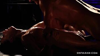 Raw and tender massage turns into passionate anal licking with oiled up milf in lingerie 😏🍑.