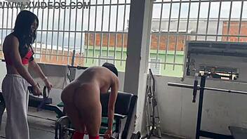 My transgender trainer has me doing squats without any clothes on